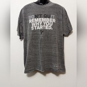 Women's  "Don't Quit" It Works T-shirt Size 2X Gray